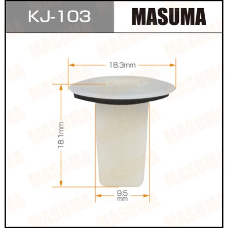 Retainer clip Masuma plastic, KJ-103