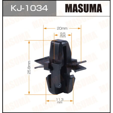 Retainer clip Masuma plastic, KJ-1034