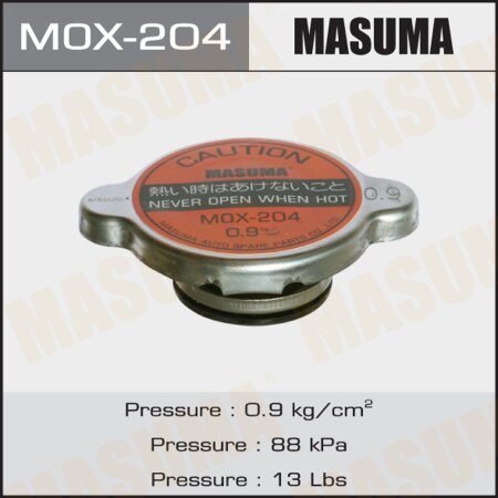 Radiator cap Masuma 0.9 kg/cm2, MOX-204