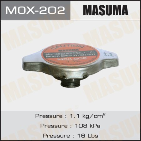 Radiator cap Masuma 1.1 kg/cm2, MOX-202