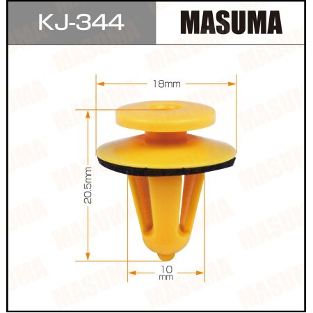 Retainer clip Masuma plastic, KJ-344