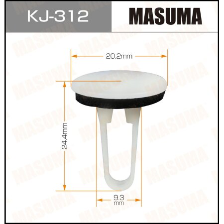 Retainer clip Masuma plastic, KJ-312