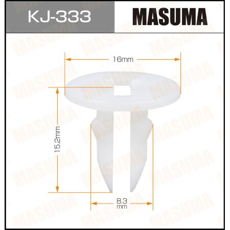 Retainer clip Masuma plastic, KJ-333