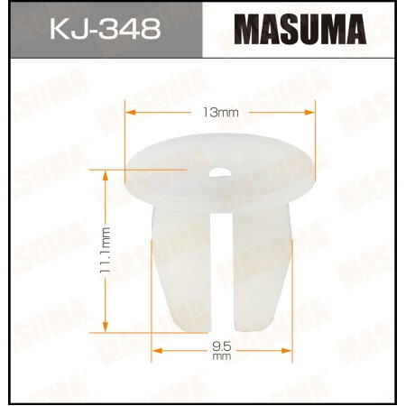 Retainer clip Masuma plastic, KJ-348