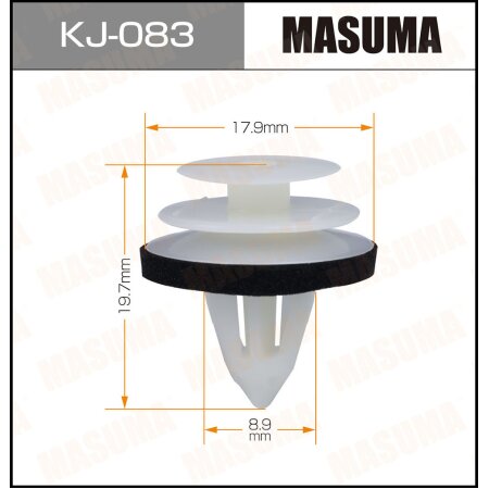 Retainer clip Masuma plastic, KJ-083