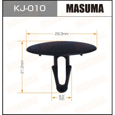 Retainer clip Masuma plastic, KJ-010