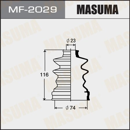 CV Joint boot Masuma (rubber), MF-2029