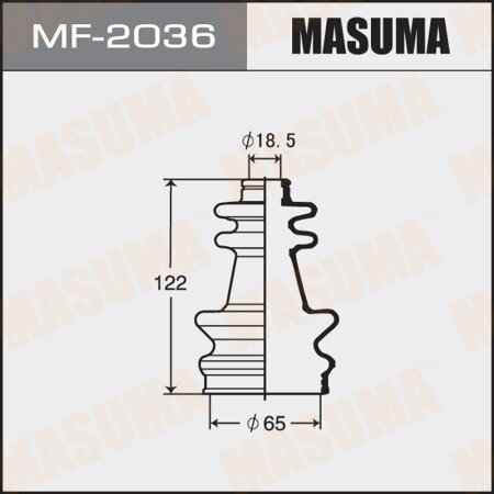 CV Joint boot Masuma (rubber), MF-2036