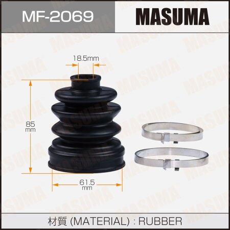 CV Joint boot Masuma (rubber), MF-2069