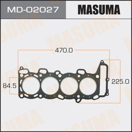 Head gasket (graphene-elastomer) Masuma, thickness 1,60mm, MD-02027