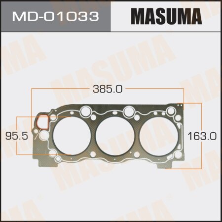 Head gasket (graphene-elastomer) Masuma, thickness 1,60mm, MD-01033