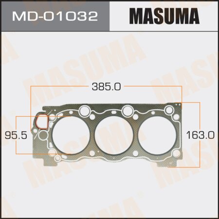 Head gasket (graphene-elastomer) Masuma, thickness 1,60mm, MD-01032