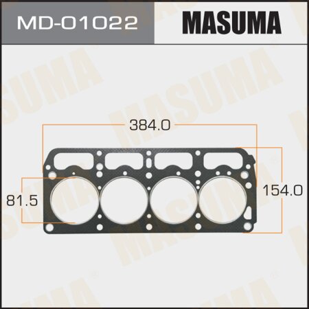 Head gasket (graphene-elastomer) Masuma, thickness 1,60mm, MD-01022
