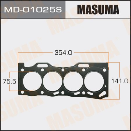 1-layer head gasket (metal-elastomer) Masuma, thickness 0,30mm, MD-01025S