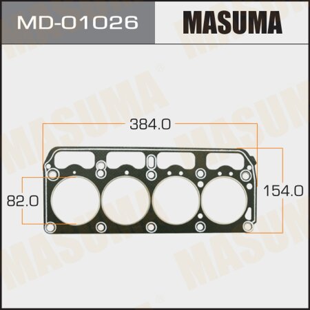 Head gasket (graphene-elastomer) Masuma, thickness 1,60mm, MD-01026