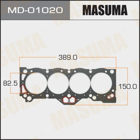 Head gasket (graphene-elastomer) Masuma, thickness 1,60mm, MD-01020