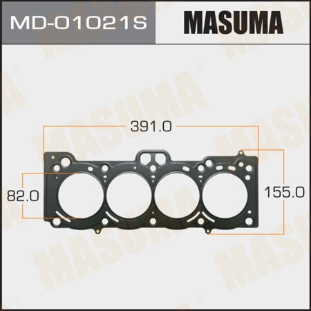 2-layer head gasket (metal-elastomer) Masuma, thickness 0,45mm, MD-01021S