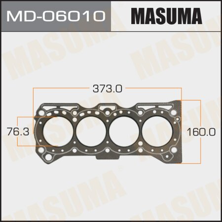 Head gasket (graphene-elastomer) Masuma, thickness 1,60mm, MD-06010