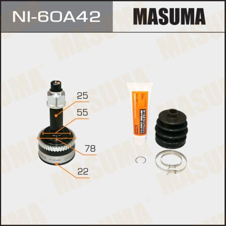 CV joint (outer) Masuma, NI-60A42