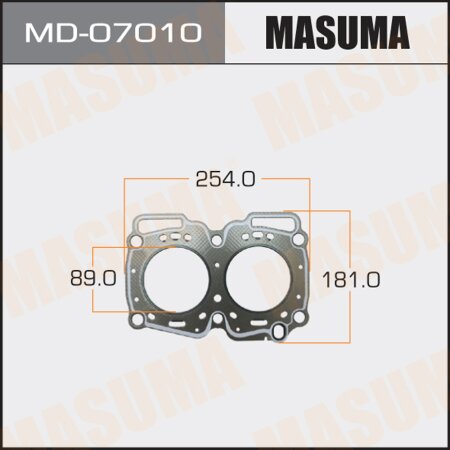 Head gasket (graphene-elastomer) Masuma, thickness 1,60mm, MD-07010