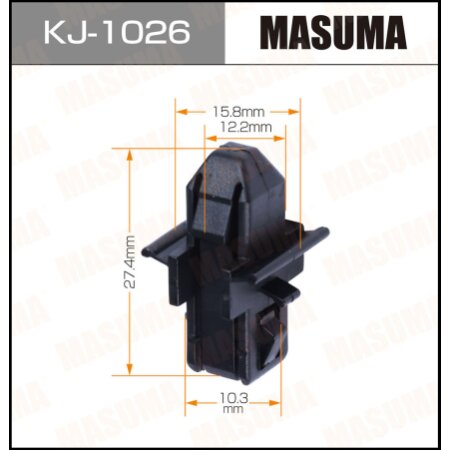 Retainer clip Masuma plastic, KJ-1026