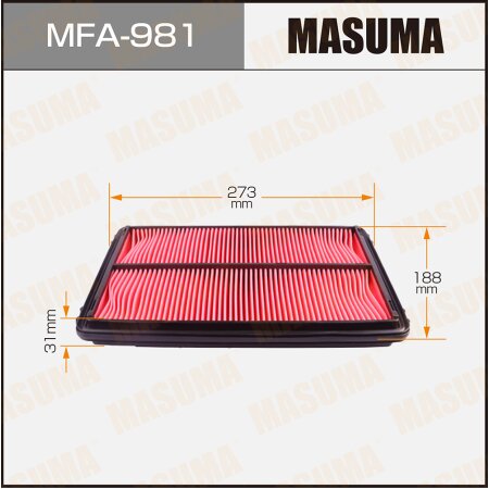 Air filter Masuma, MFA-981