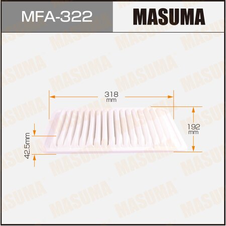 Air filter Masuma, MFA-322