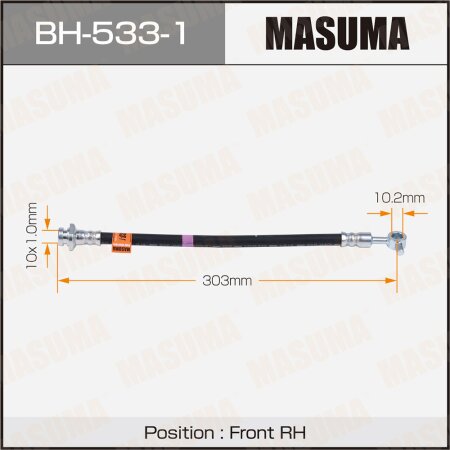 Brake hose Masuma, BH-533-1