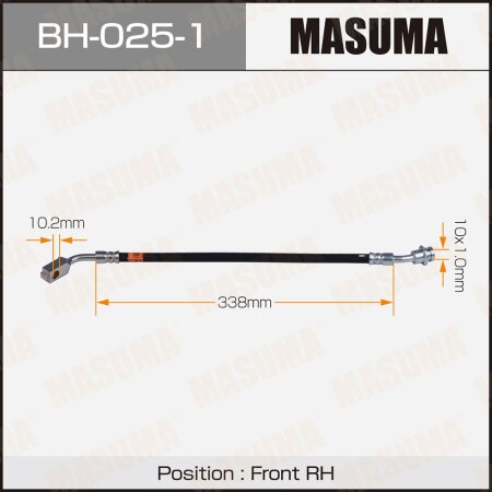 Brake hose Masuma, BH-025-1