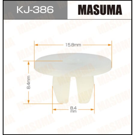 Retainer clip Masuma plastic, KJ-386