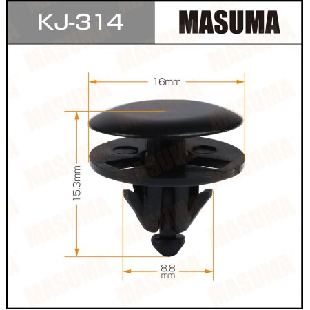 Retainer clip Masuma plastic, KJ-314