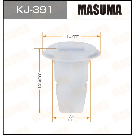 Retainer clip Masuma plastic, KJ-391