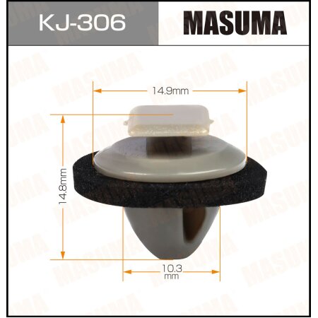 Retainer clip Masuma plastic, KJ-306