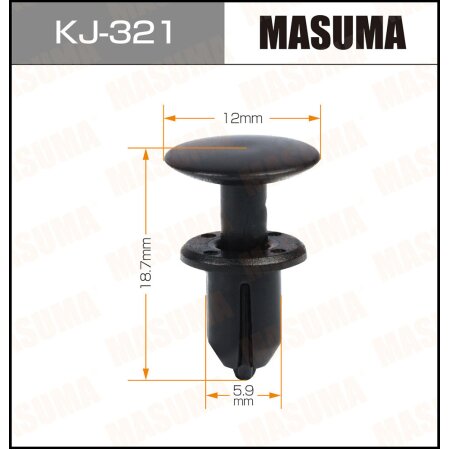 Retainer clip Masuma plastic, KJ-321