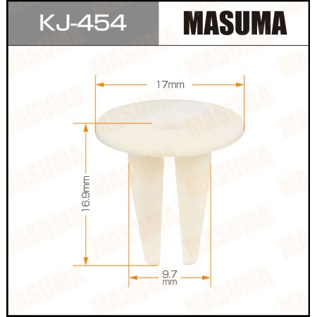 Retainer clip Masuma plastic, KJ-454