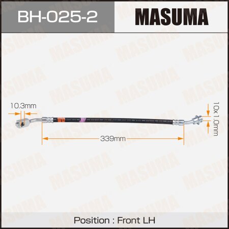 Brake hose Masuma, BH-025-2