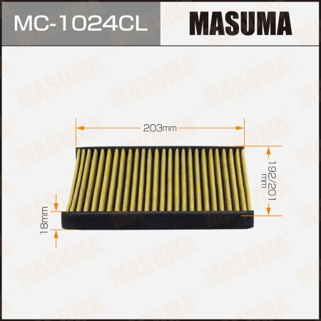 Cabin air filter Masuma charcoal, MC-1024CL