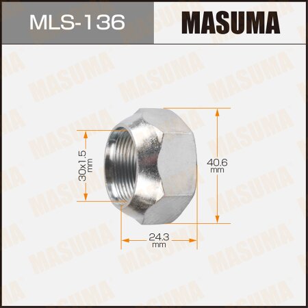 Wheel nut Masuma M 30x1.5(L) size 41, MLS-136