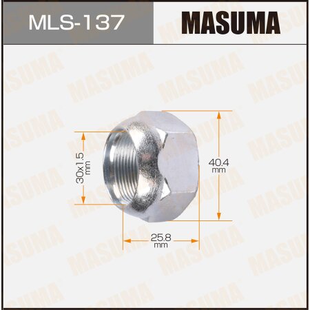 Wheel nut Masuma M 30x1.5(R) size 41, MLS-137