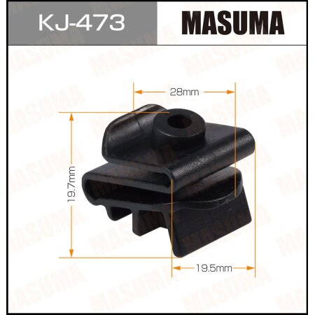 Retainer clip Masuma plastic, KJ-473