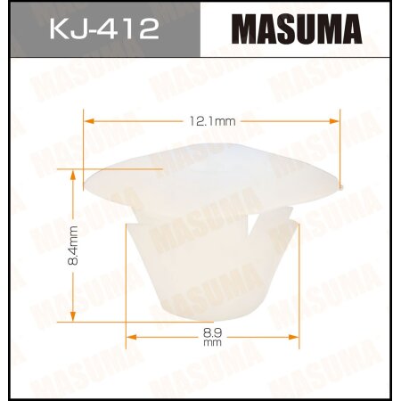 Retainer clip Masuma plastic, KJ-412