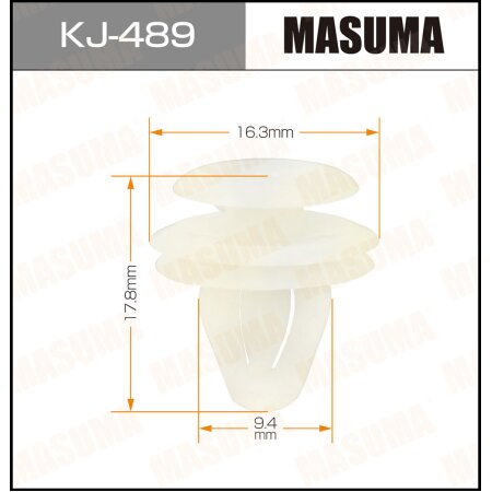 Retainer clip Masuma plastic, KJ-489