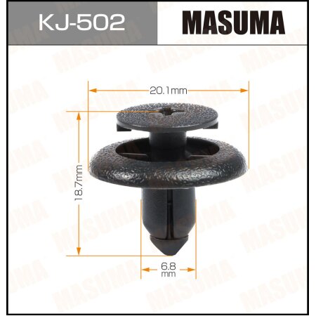 Retainer clip Masuma plastic, KJ-502