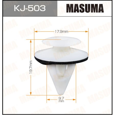 Retainer clip Masuma plastic, KJ-503