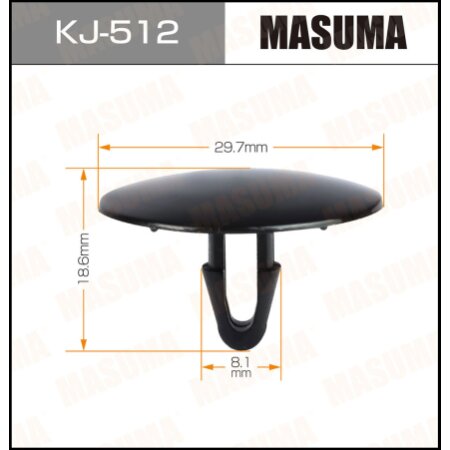 Retainer clip Masuma plastic, KJ-512