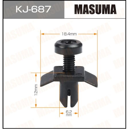 Retainer clip Masuma plastic, KJ-687