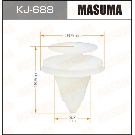 Retainer clip Masuma plastic, KJ-688