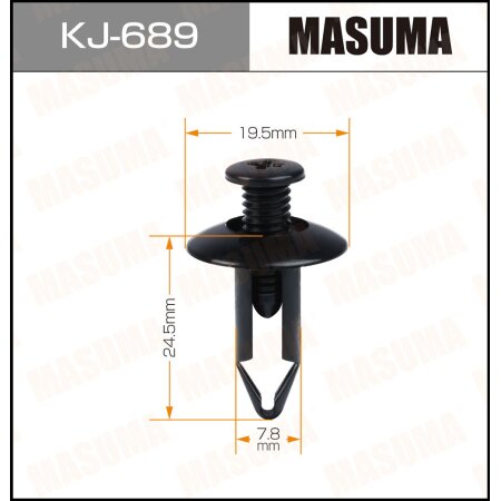 Retainer clip Masuma plastic, KJ-689