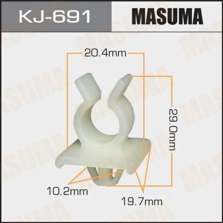 Retainer clip Masuma plastic, KJ-691