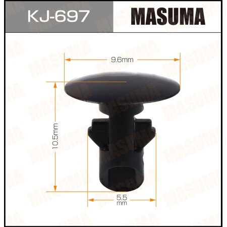 Retainer clip Masuma plastic, KJ-697
